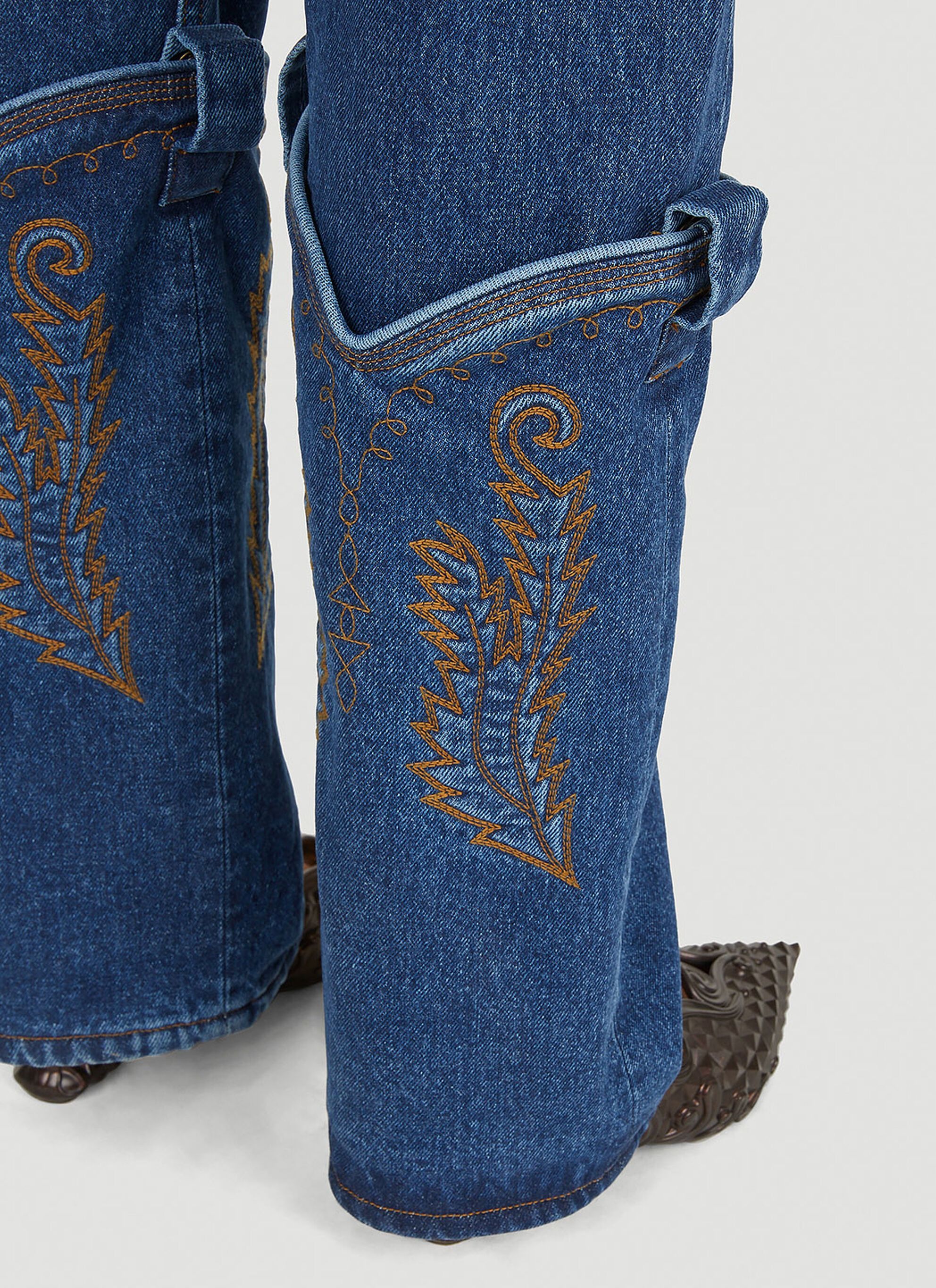 Y/Project $735 Y/Project Cowboy Cuff Jeans Size US 29 - 4 Thumbnail