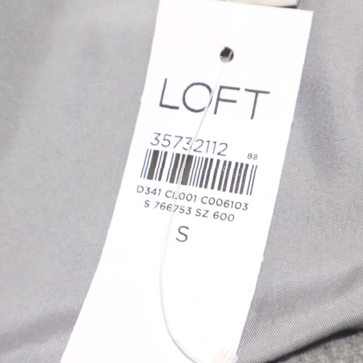 Loft Loft Jacket - Gray Women's S - Double Breasted Fur Collar - Long Sleeve - Solid - Relaxed Fit - 23" Sleeve - Polyester - Dressy Shirt Style (Shirt) Size S / US 4 / IT 40 - 6 Thumbnail
