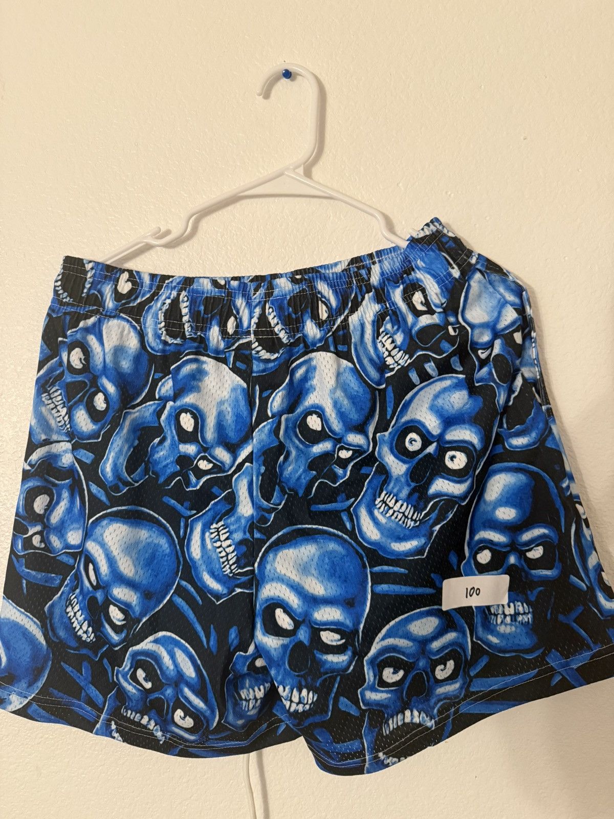 Bravest Studios Bravest Studio Blue Skull Shorts Size Medium Size US 33 - 1 Thumbnail