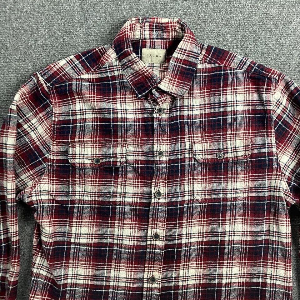 Other Jachs Flannel Shirt Men's Large Plaid Heavyweight Pockets Size US L / EU 52-54 / 3 - 2 Thumbnail