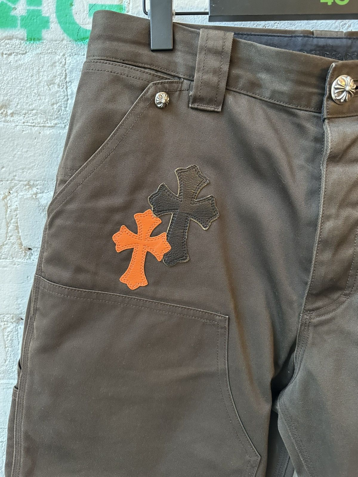 Chrome Hearts Chrome Hearts double knee carpenter cross patch jeans Size US 34 / EU 50 - 4 Thumbnail