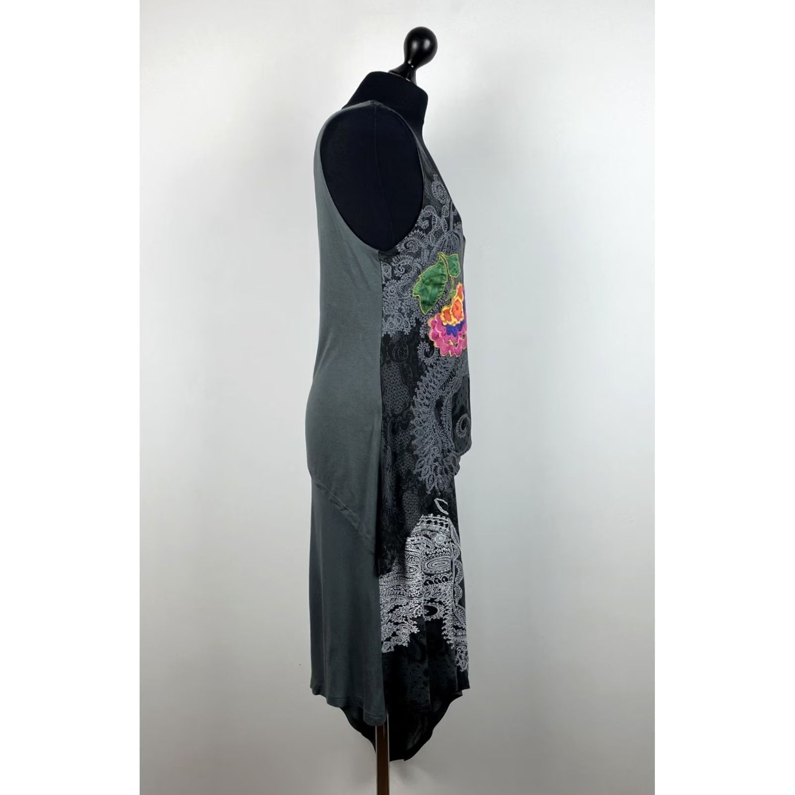 Desigual Desigual womens grey Dress Size L Size L / US 10 / IT 46 - 2 Thumbnail