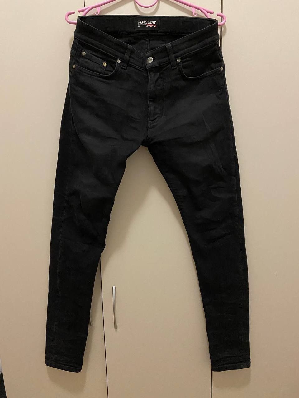 Represent Clo. Represent Clo Made in Italy Black Denim Pants Jeans Hype Size US 30 / EU 46 - 1 Thumbnail