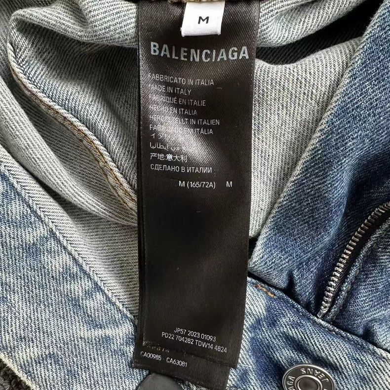 Balenciaga Balenciaga size M Fw22 Distressed High-Rise Water-Washed B Size US 27 - 5 Thumbnail