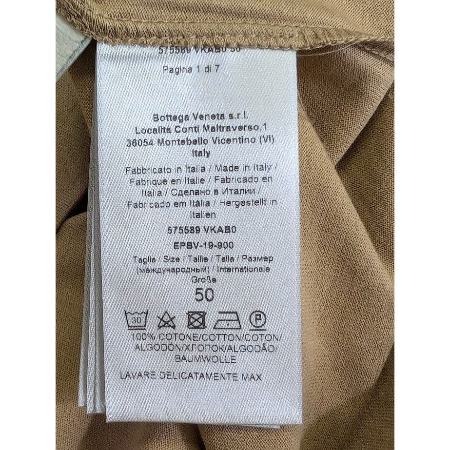 Bottega Veneta o1rshd1 Basic Jersey T-Shirt in Beige Size US M / EU 48-50 / 2 - 17 Thumbnail