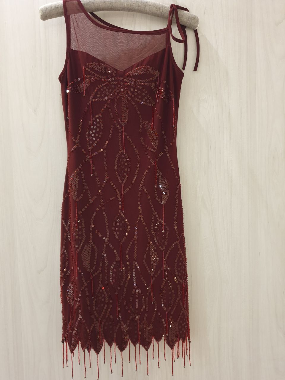 Other Sequin Mini Dress Burgundy Color sz XS Size XS / US 0-2 / IT 36-38 - 6 Thumbnail