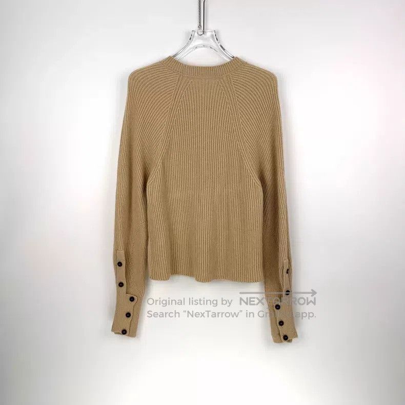 Hermes Hermes Camel Vertical Stripe Cashmere Sweater Size XS / US 0-2 / IT 36-38 - 4 Thumbnail