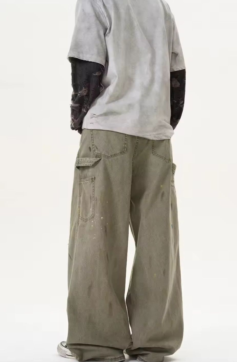 Jean × Vintage Vintage Ink Splashed Washed Distressed Jeans Size US 30 / EU 46 - 3 Thumbnail