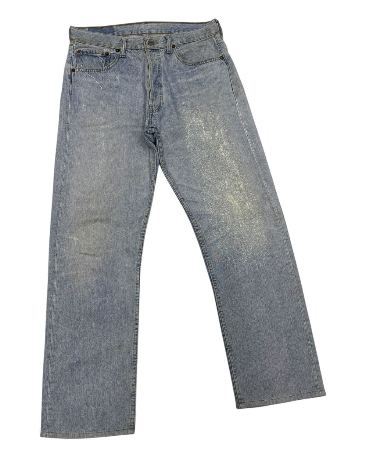 Kapital 🔥VINTAGE LEVIS 501 STITCH EMBROIDERY BLUE WASH JEANS Size US 31 - 7 Thumbnail