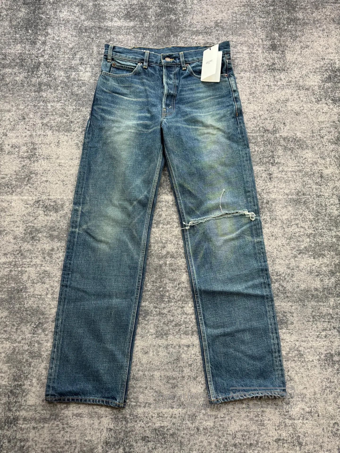 Celine Celine Washed Distressed Jeans. Size 28" / US 6 / IT 42 - 1 Thumbnail
