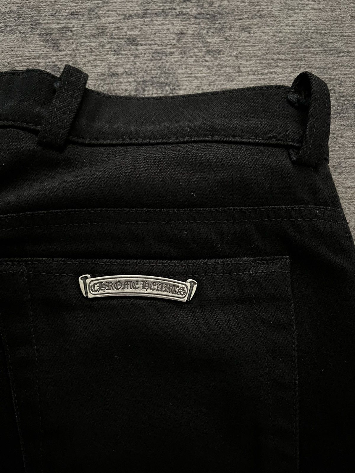 Chrome Hearts Chrome hearts fleurknee black denim jeans SOLD DONT BUY Size US 29 - 7 Thumbnail