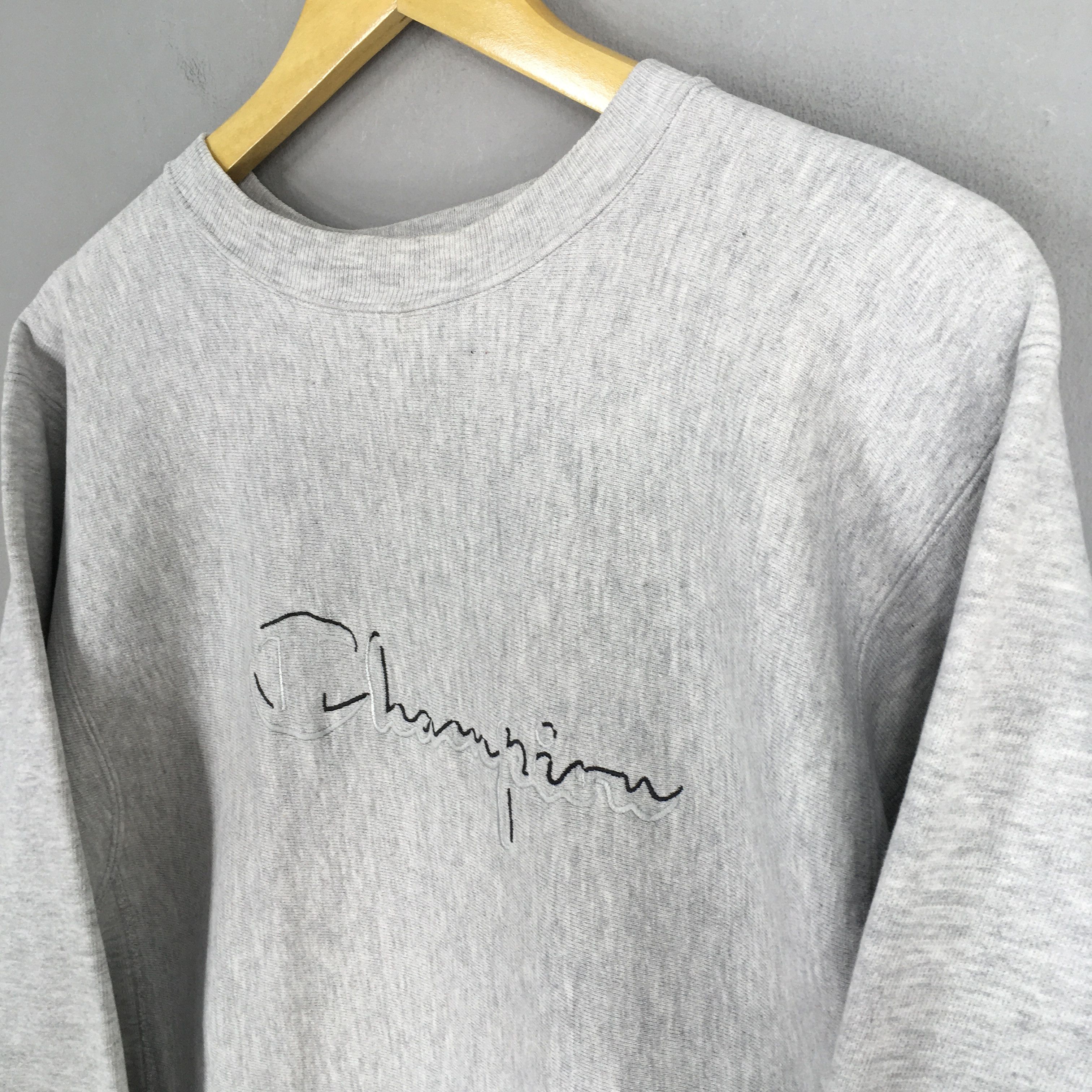 Champion Vintage Champion Script Logo Reverse Weave Sweatshirt Large Size US L / EU 52-54 / 3 - 3 Thumbnail