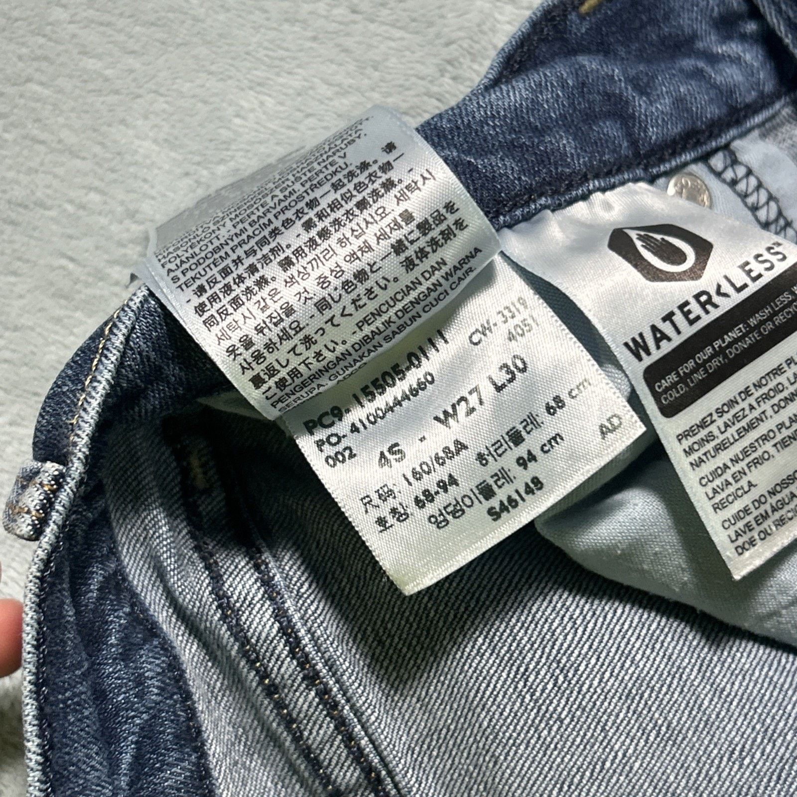 Levi's Levis 505 Straight Jeans Womens 28x29 Hamilton Skinny Slim Size 28" / US 6 / IT 42 - 5 Thumbnail