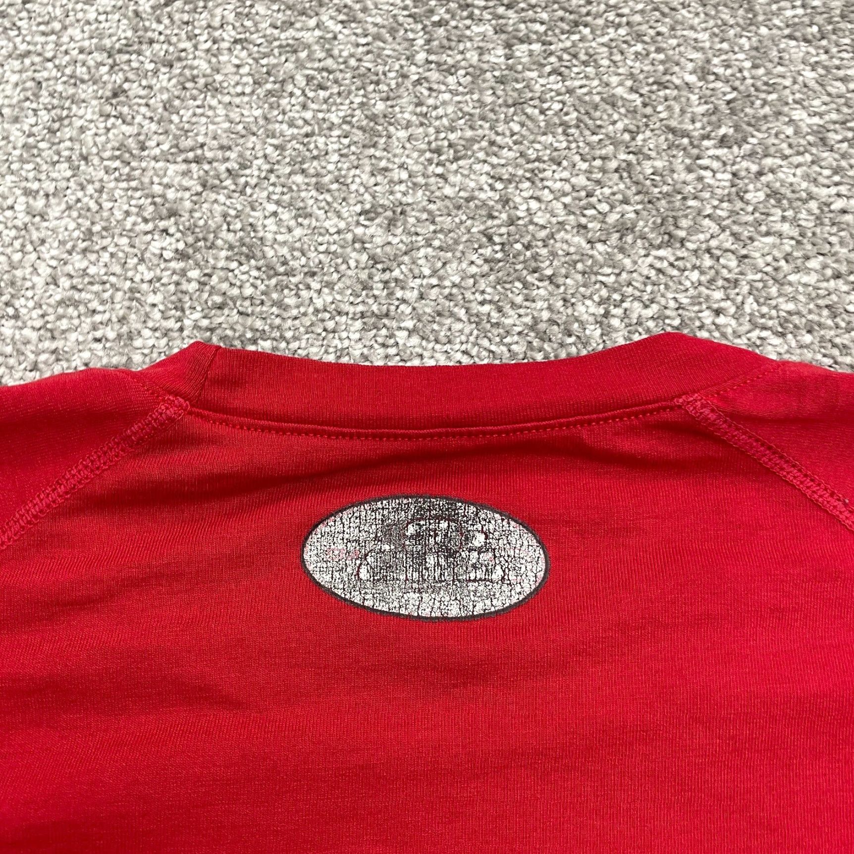 George Under Armour T-Shirt Mens Large Orange Long Sleeve Crew Neck Casual Active Tee Top Size US L / EU 52-54 / 3 - 4 Thumbnail