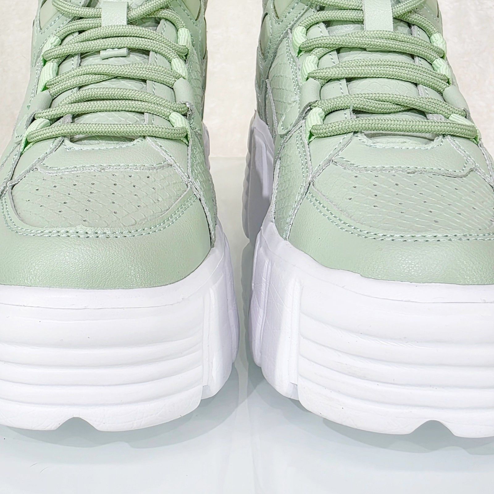 Other Green Sage Mint Platform Sports Sneakers Shoes (US Shoe Size Size US 6 / IT 36 - 7 Thumbnail