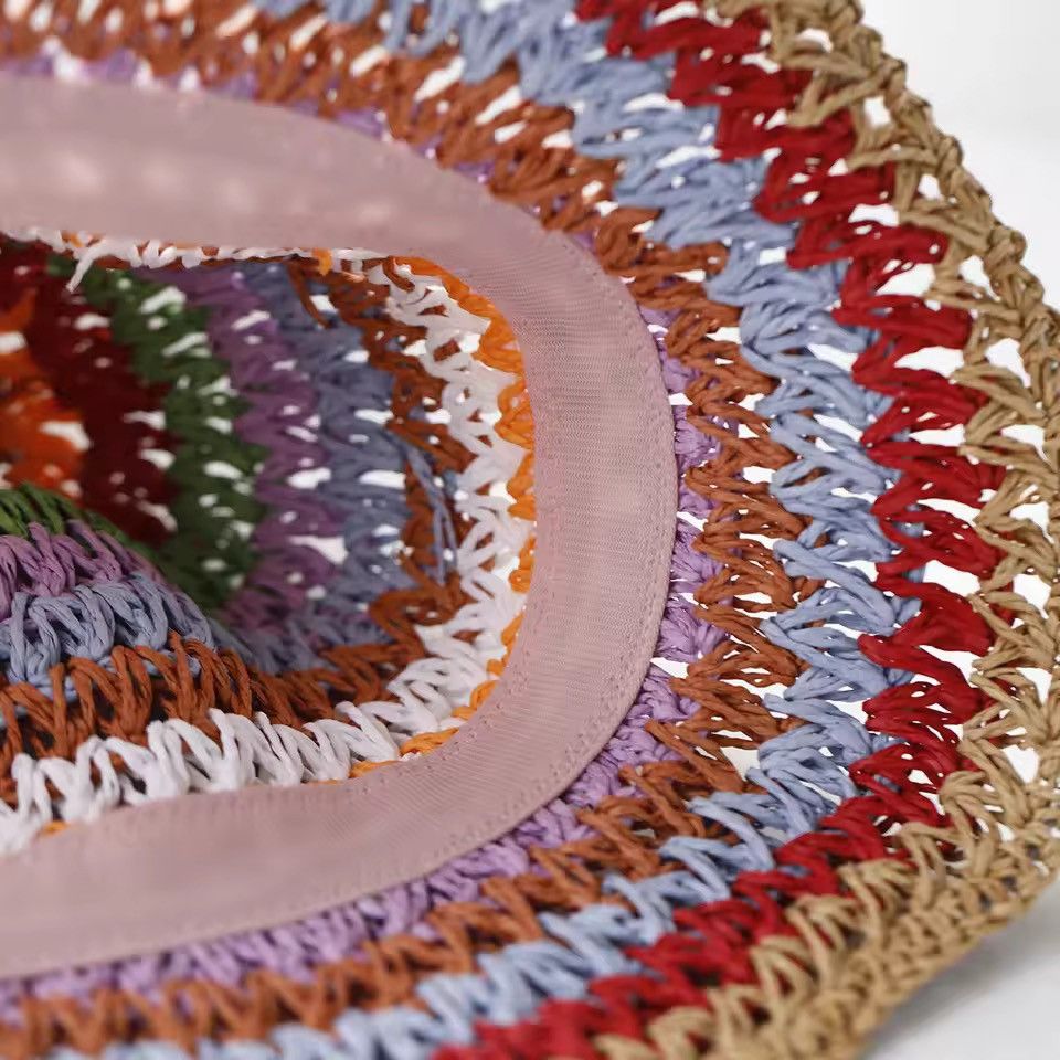 Other Straw Crochet Bucket Hat Size ONE SIZE - 4 Thumbnail