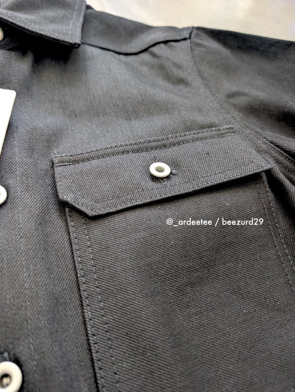 Rick Owens Drkshdw *NEW* LIMITED JAPANESE SELVEDGE DENIM OUTERSHIRT Size US S / EU 44-46 / 1 - 5 Thumbnail