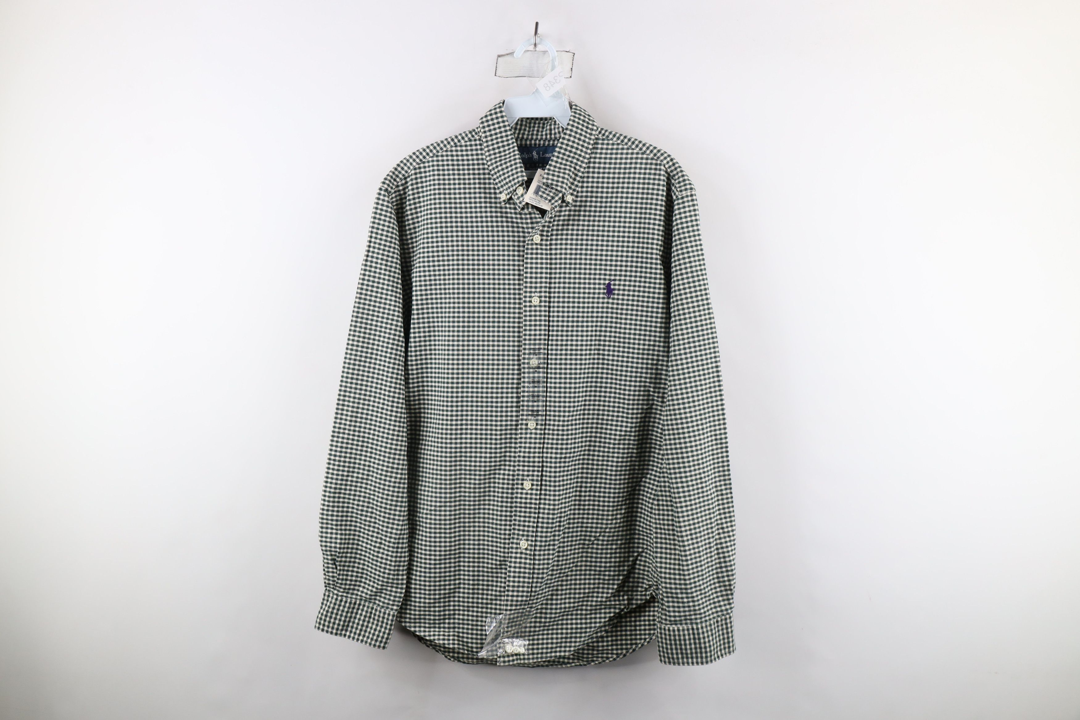 Ralph Lauren × Vintage Deadstock Vintage 90s Ralph Lauren Button Down Shirt Plaid Size US M / EU 48-50 / 2 - 1 Thumbnail