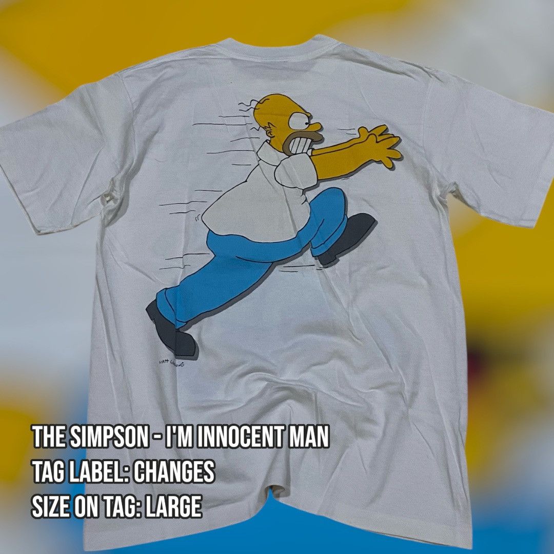 Changes × The Simpsons The Simpson - I'm Innocent Man Tshirt Size US L / EU 52-54 / 3 - 2 Thumbnail