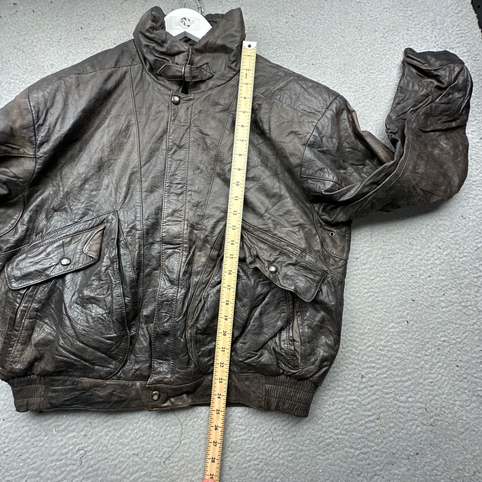 Other Vintage J Riggings Leather Bomber Jacket Large Brown Size US L / EU 52-54 / 3 - 4 Thumbnail