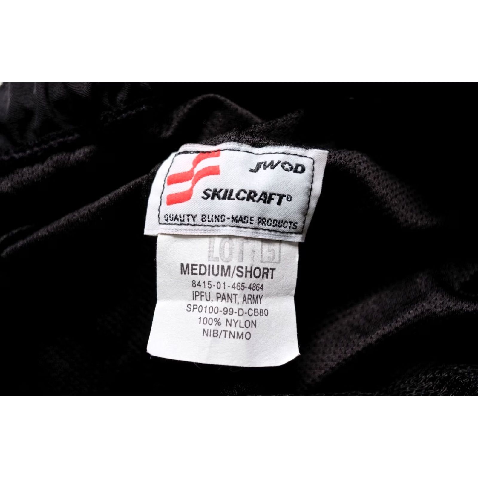 Doublet VINTAGE SKILCRAFT PANTS Army Nylon BLACK 30W 27L Jogger Ankle Zip Mens M Size US 31 - 6 Thumbnail