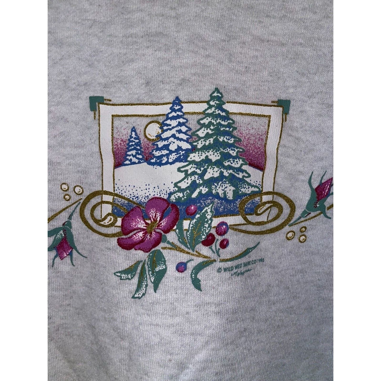 Vintage Vintage Gray Sweatshirt HL Miller Winter Crewneck 90s VTG L Size US L / EU 52-54 / 3 - 3 Thumbnail