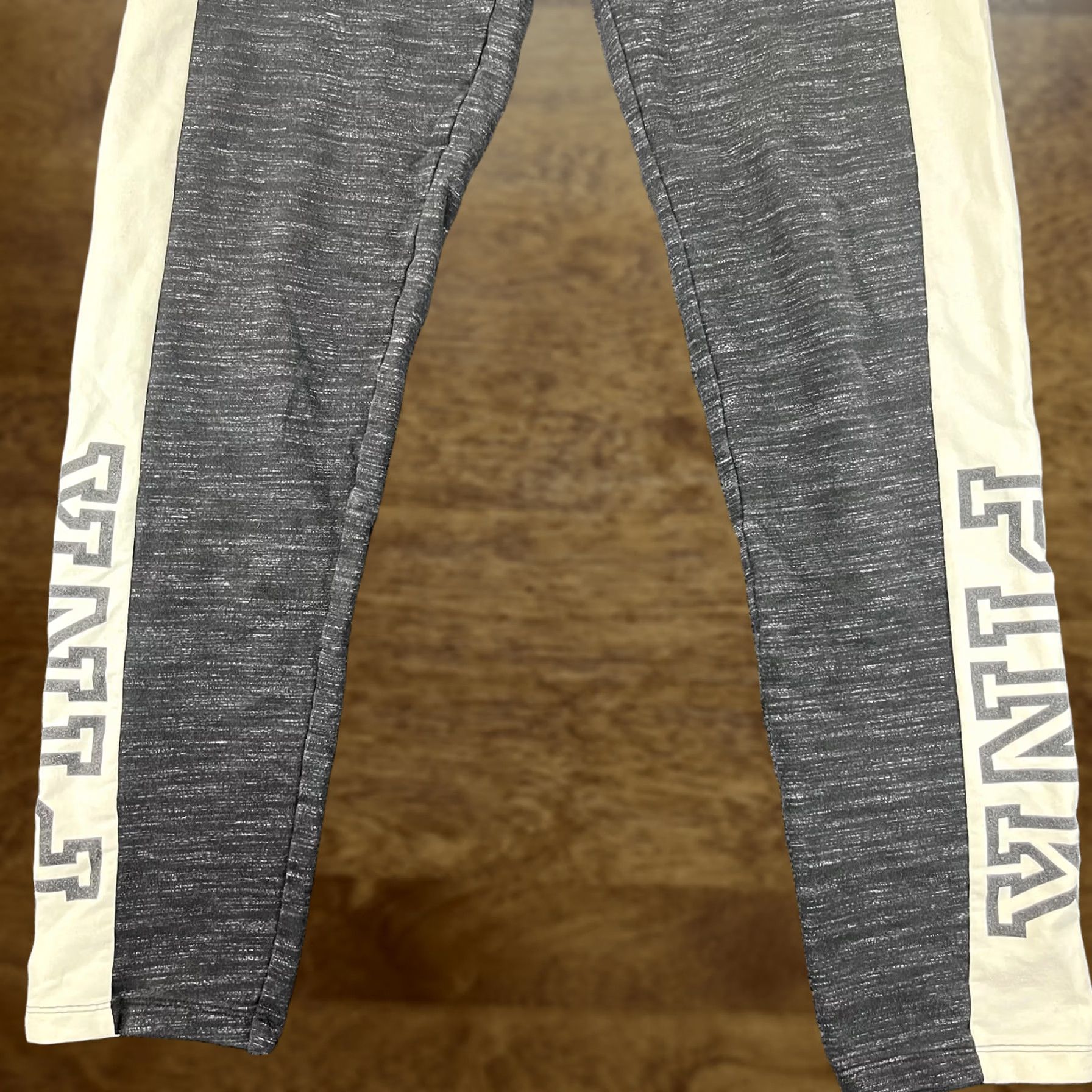 Pinko PINK Victoria's Secret Pants Womens XS Gray White Jogger Athletic Lounge Logo Size 26" / US 2 / IT 38 - 1 Thumbnail