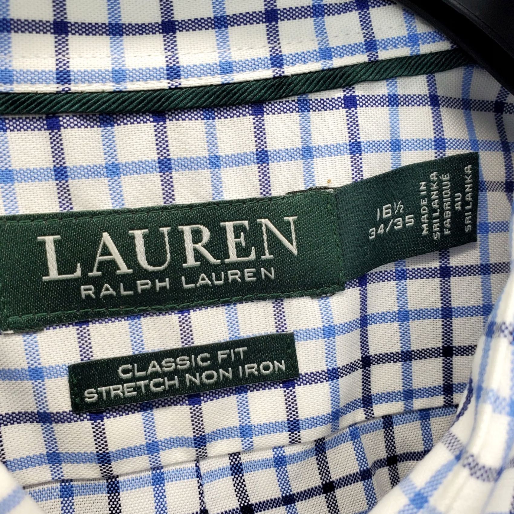 Ralph Lauren Lauren Ralph Lauren Dress Shirt Mens 16.5 Multicolor Plaid Classic Stretch Non-Iron Shirt Mens XS-XL? Size 46R - 5 Thumbnail