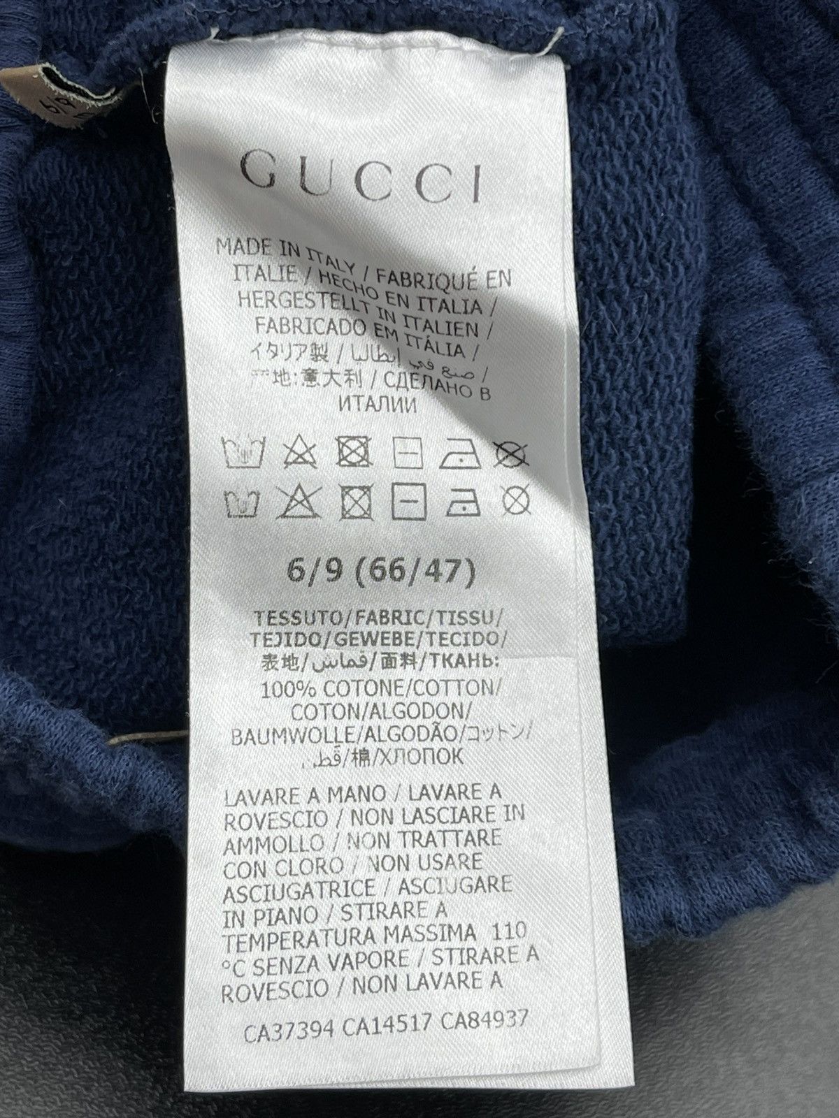 Gucci Size 6/9M - Gucci Logo Print Sweatpants Blue Kids Size US 26 / EU 42 - 7 Thumbnail