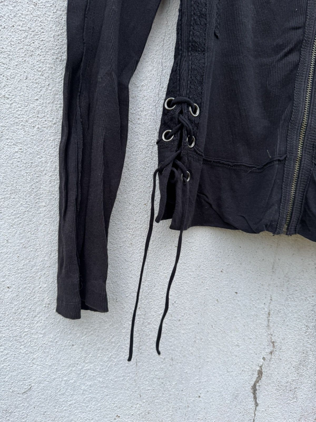 If Six Was Nine 2000s Hard Rock Cafe Leopard Bondage Laces Zip Up Hoodie Size XS / US 0-2 / IT 36-38 - 5 Thumbnail