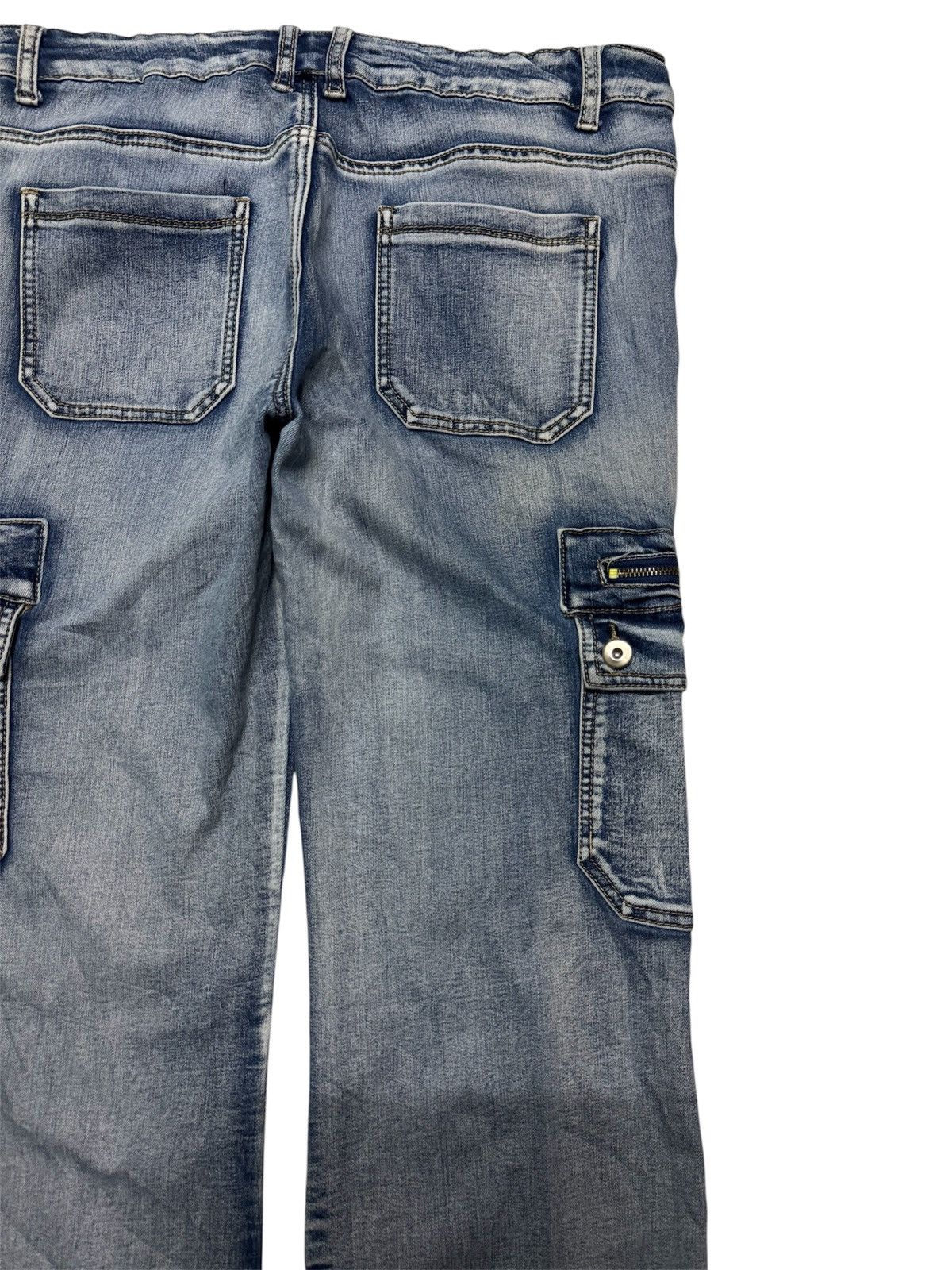20471120 VINTAGE FLARED GLAMOUR OUTFITTERS SICK WASHED CARGO PUNK Size US 33 - 17 Thumbnail