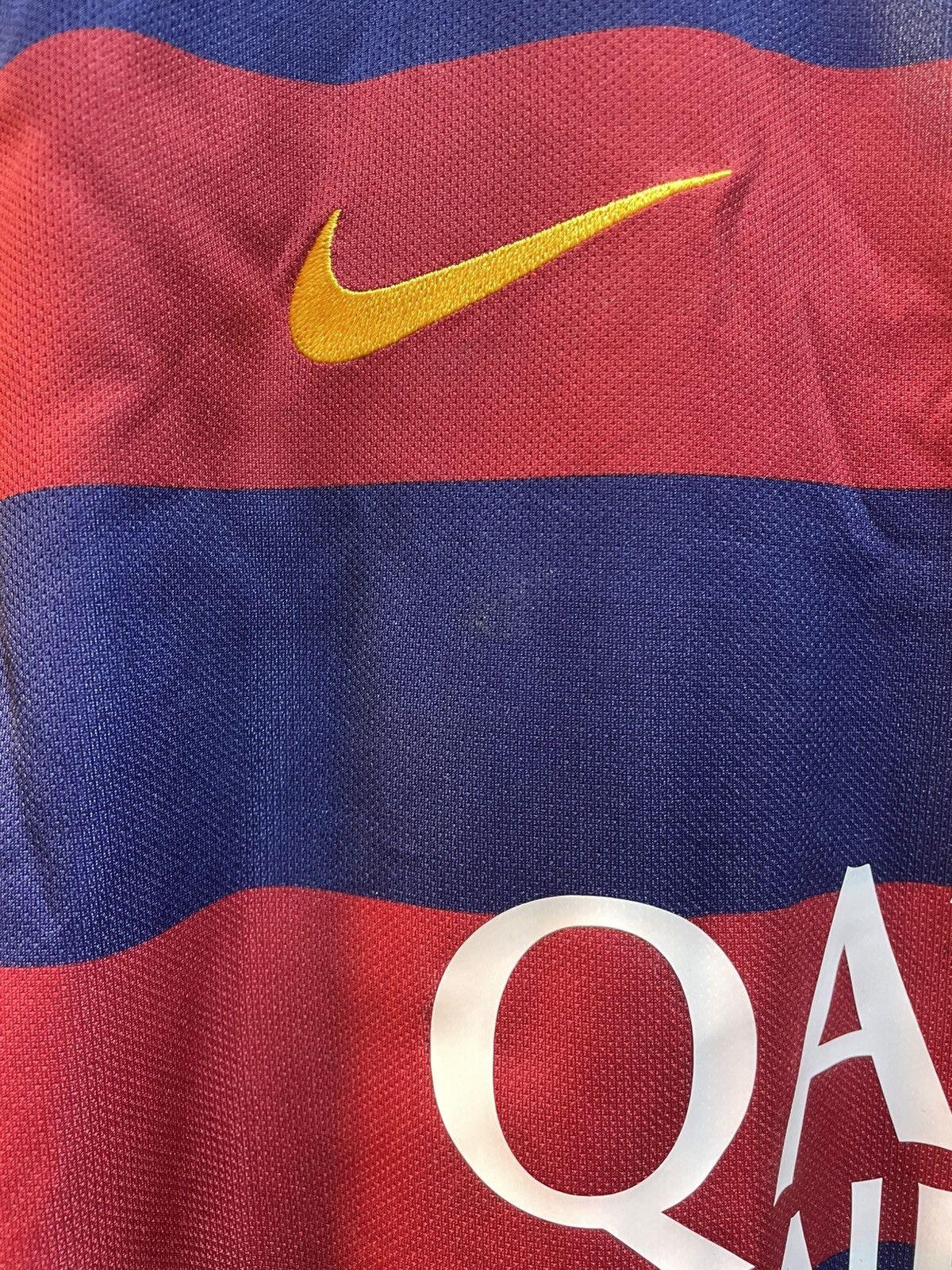 Nike 2015-2016 Fc Barcelona Lone Sleeves Home Kit MESSI 10 Size US M / EU 48-50 / 2 - 7 Thumbnail