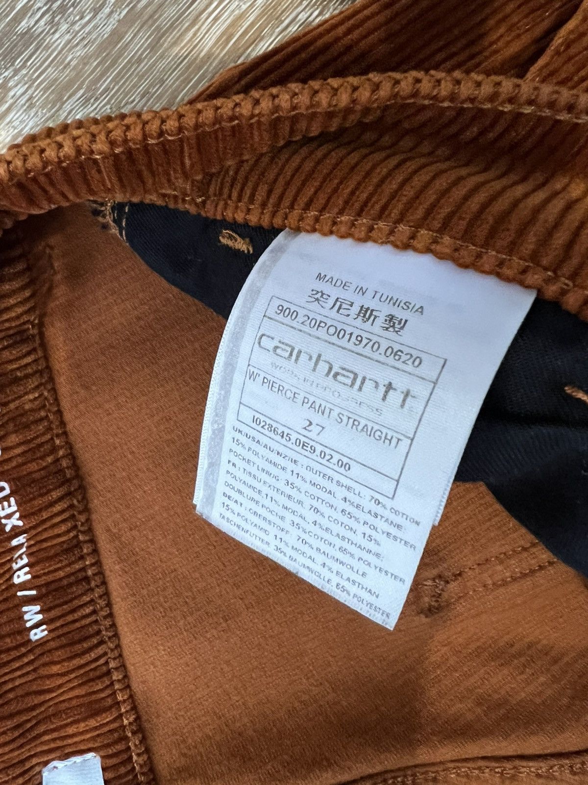 Carhartt Wip Womens carhartt wip pierce corduroy pant straight Size 27" / US 4 / IT 40 - 4 Thumbnail