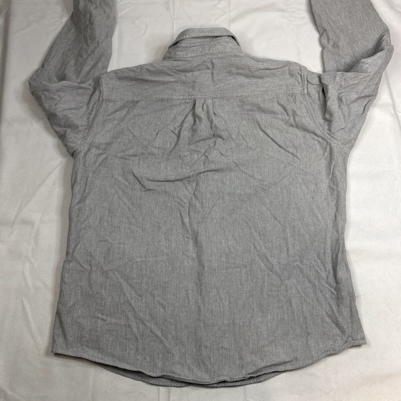 Eddie Bauer Eddie Bauer Button Down Gray Longsleeve Pocket Shirt Classic Fit Men L Large Size US L / EU 52-54 / 3 - 6 Thumbnail