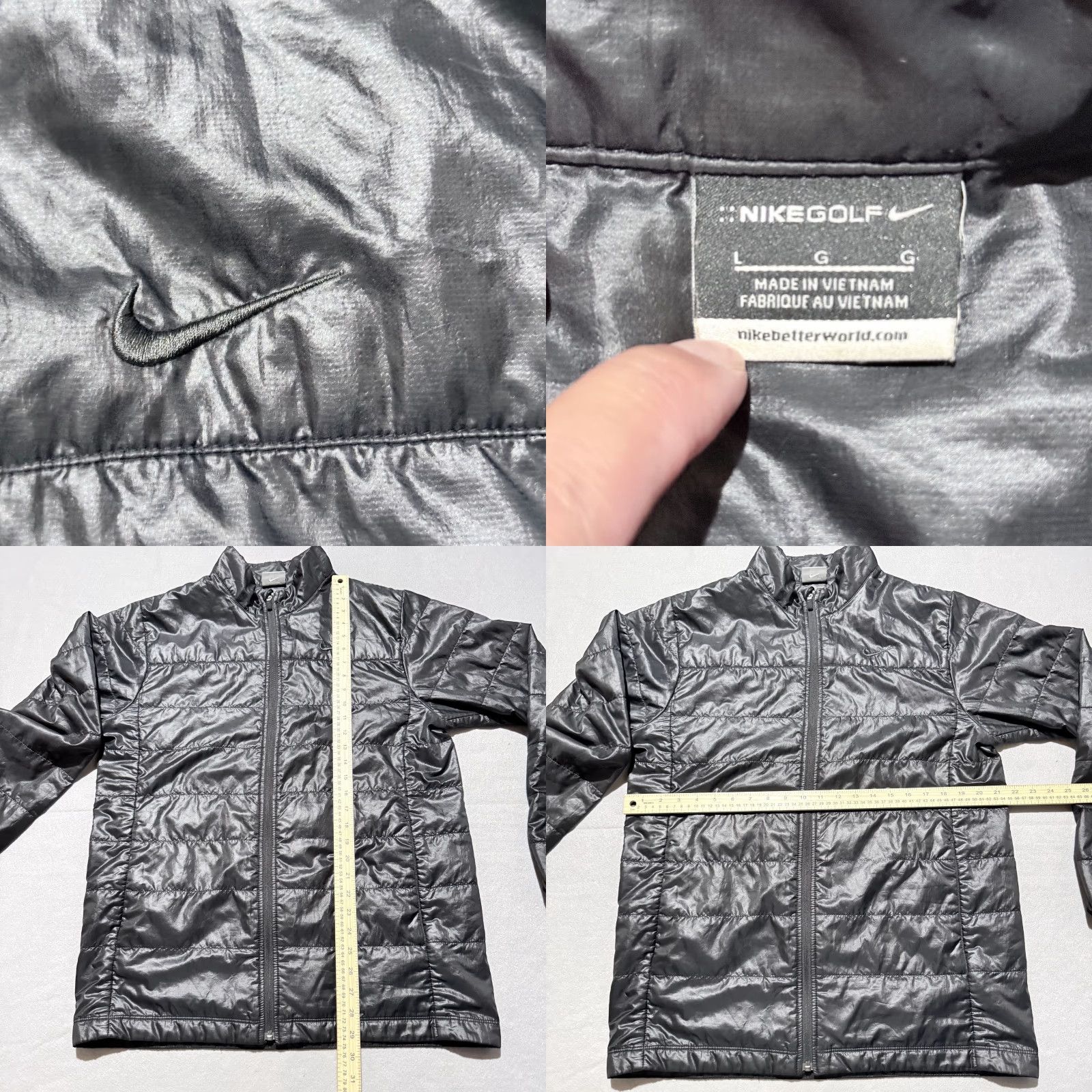Nike Nike Golf Jacket Women Black Quilted Lightweight Full Zip Large Size L / US 10 / IT 46 - 9 Thumbnail