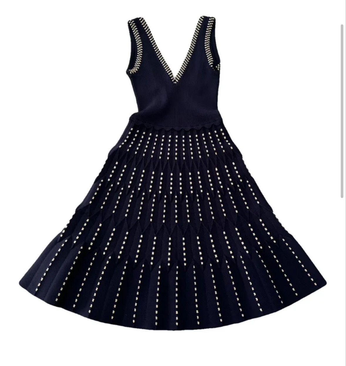 Sandro navy blue black dress size shops 1