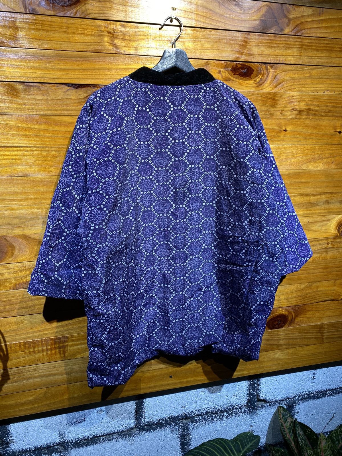 Japanese Brand Vintage Japanese Hanten Jacket – Purple Geometric Pattern Size US M / EU 48-50 / 2 - 11 Thumbnail