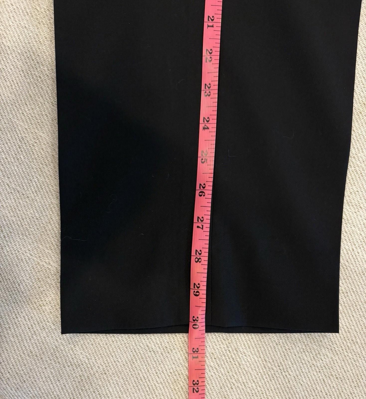Canali 100% Pure Wool Made in Italy Canali Black Wool Pants 34 Size US 34 / EU 50 - 7 Thumbnail