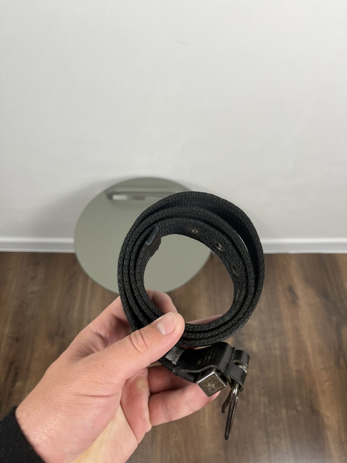 Diesel × Vintage Diesel Stretch Canvas Belt with Leather Trim Italy Size ONE SIZE - 5 Thumbnail