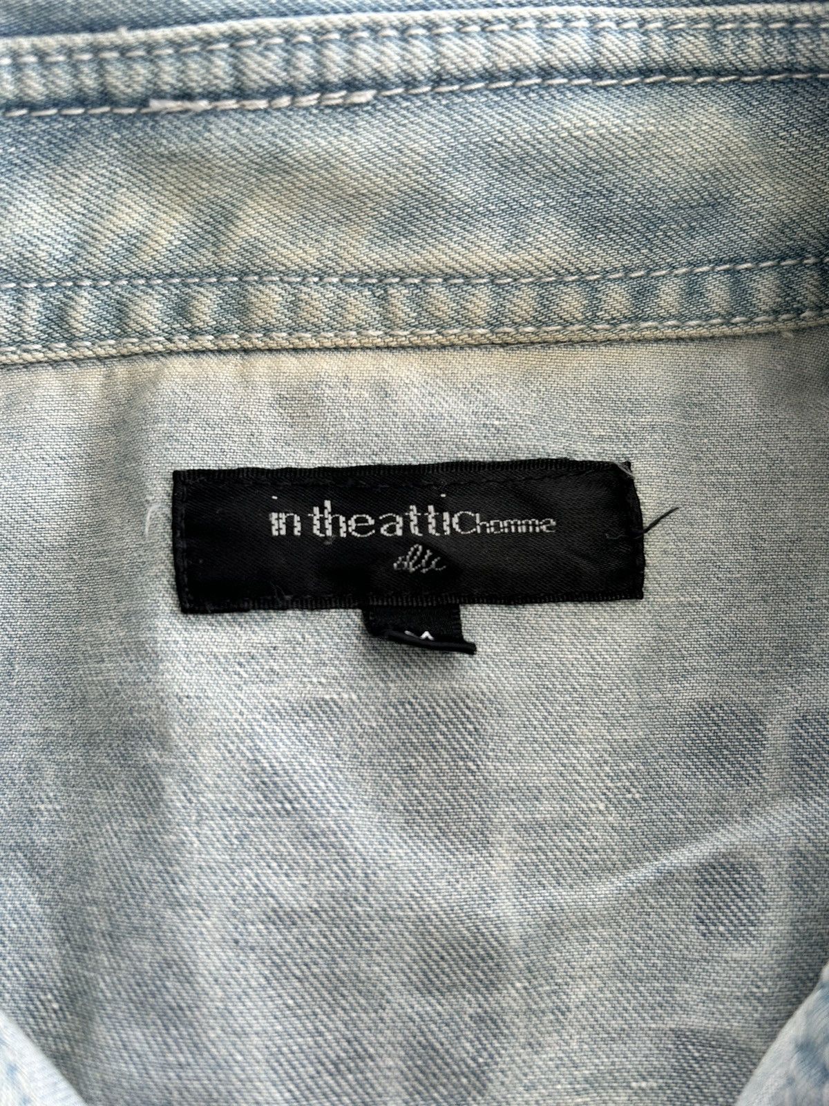 In The Attic In The Attic Homme Backhit Denim Shirt Size US S / EU 44-46 / 1 - 9 Thumbnail