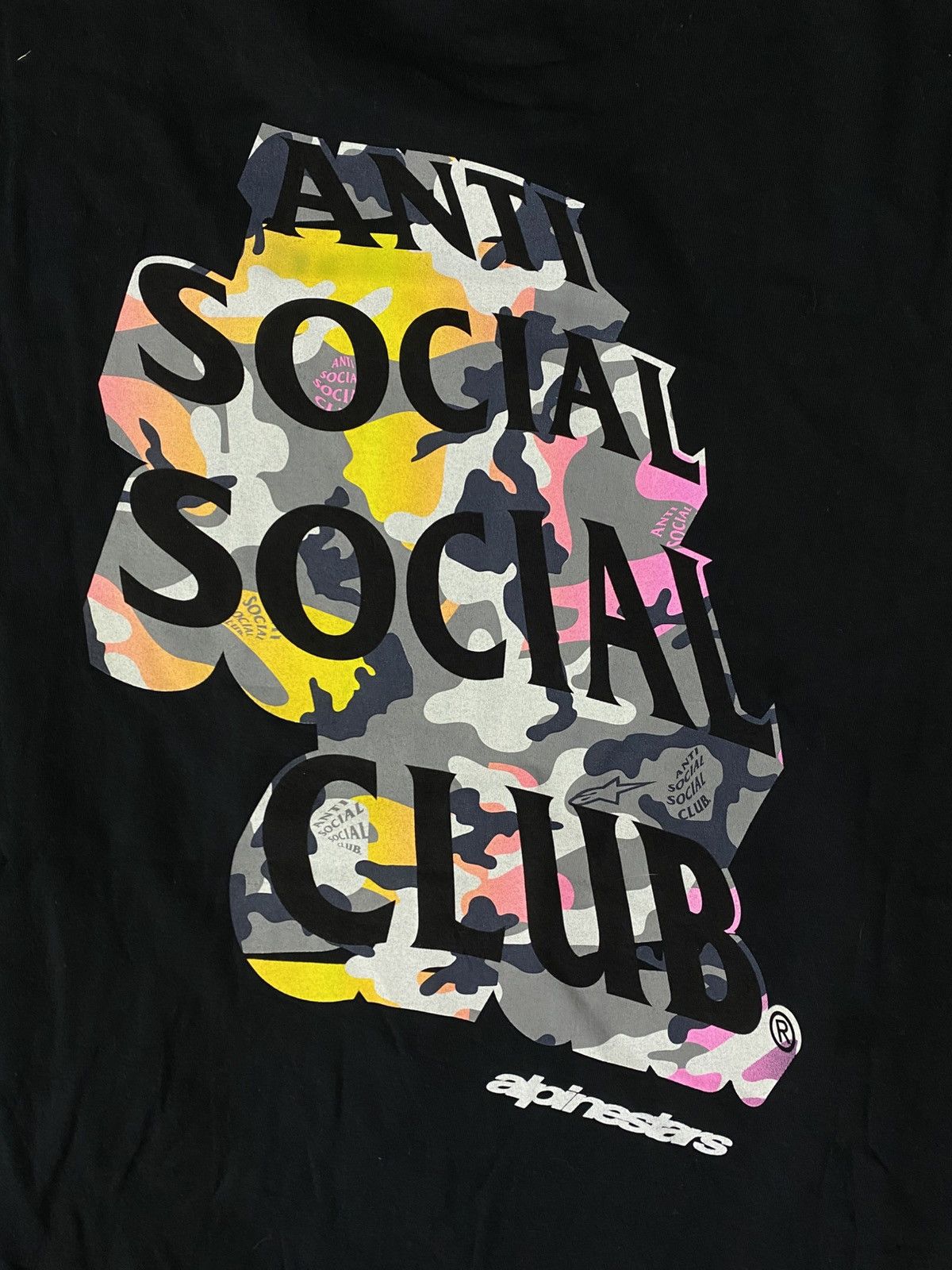 Alpinestars × Anti Social Social Club ASSC X ALPINESTARS TEE. Size US XL / EU 56 / 4 - 9 Thumbnail