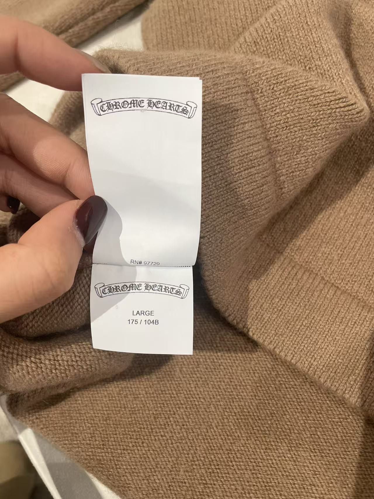 Chrome Hearts Chrome Hearts Triple Cross Patch Cashmere Crewneck Sweater Size US L / EU 52-54 / 3 - 12 Thumbnail
