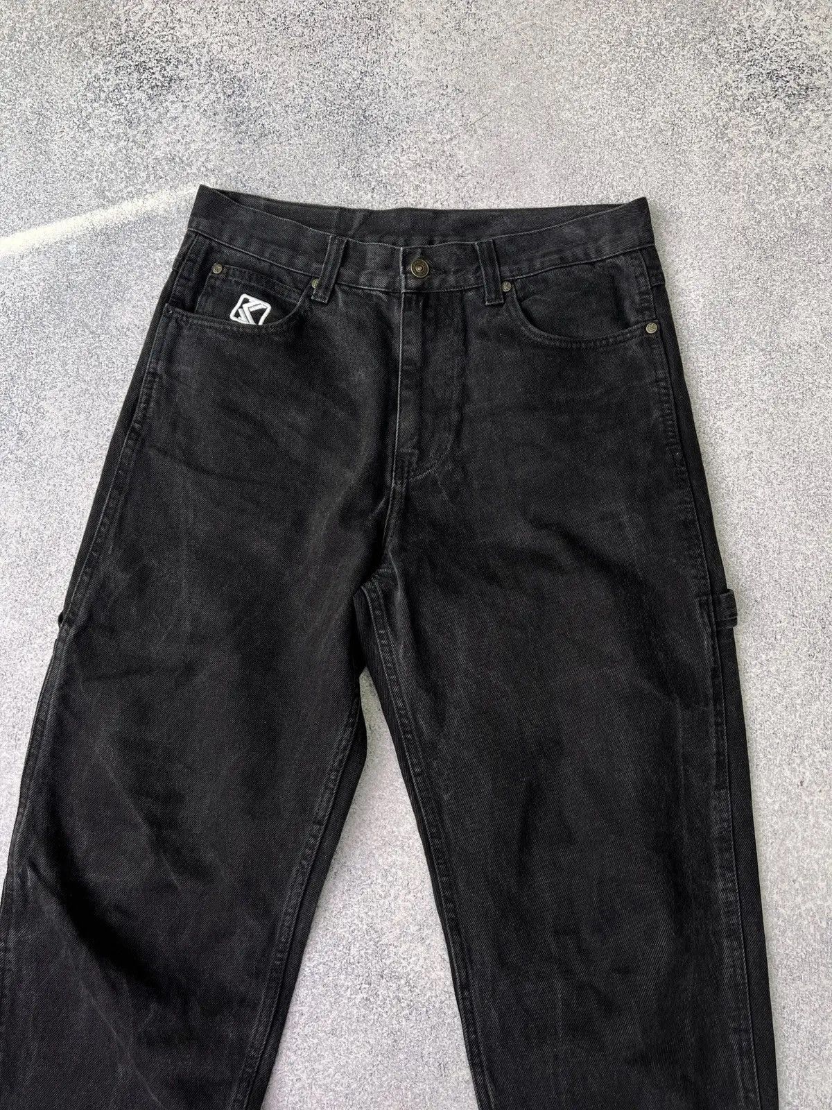 Karl Kani × Vintage Vintage Karl Kani rap embroidered black pants Size US 32 / EU 48 - 3 Thumbnail