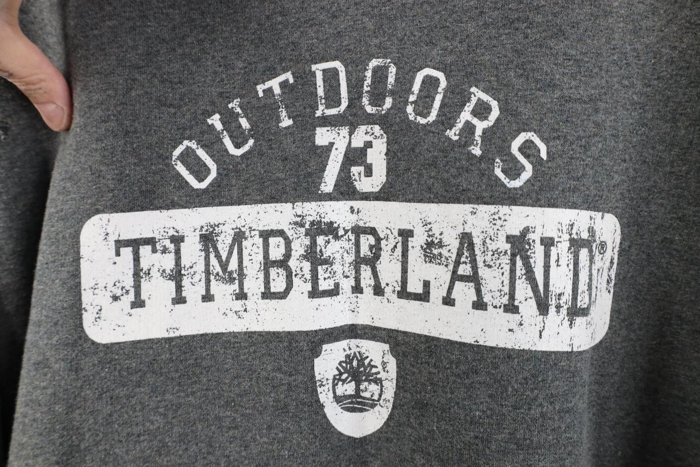 Timberland Vintage Y2K Timberland Heavyweight Hoodie Sweatshirt Gray Size US XXL / EU 58 / 5 - 4 Thumbnail