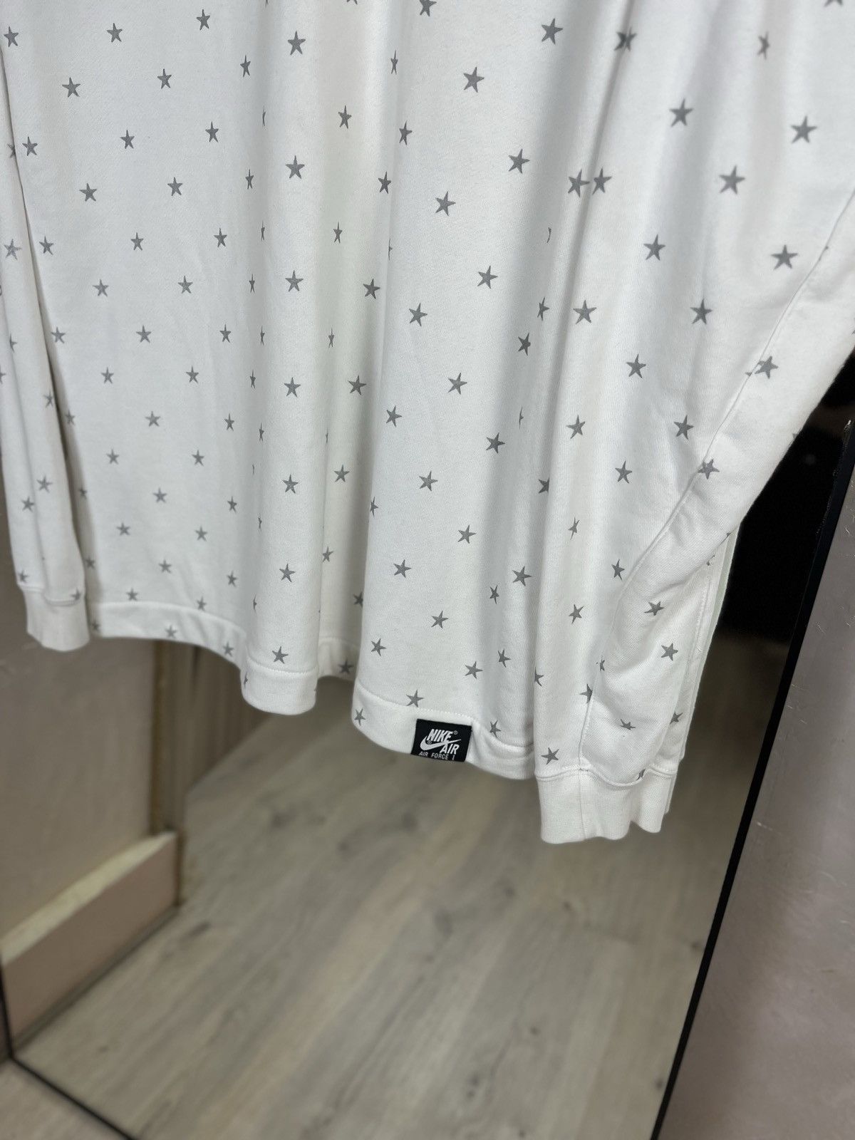 Nike Nike White All-Over Star Print LAFL Raglan Crewneck Size US L / EU 52-54 / 3 - 2 Thumbnail