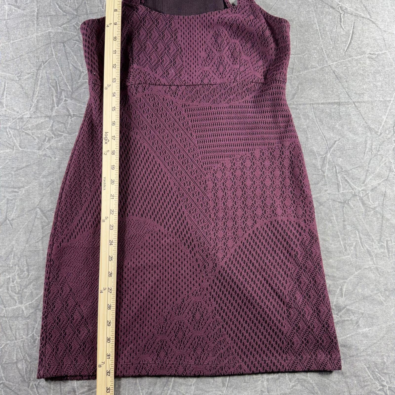 Free People Free People Dress Women's S Burgundy Crochet Lace Stretch Size S / US 4 / IT 40 - 3 Thumbnail