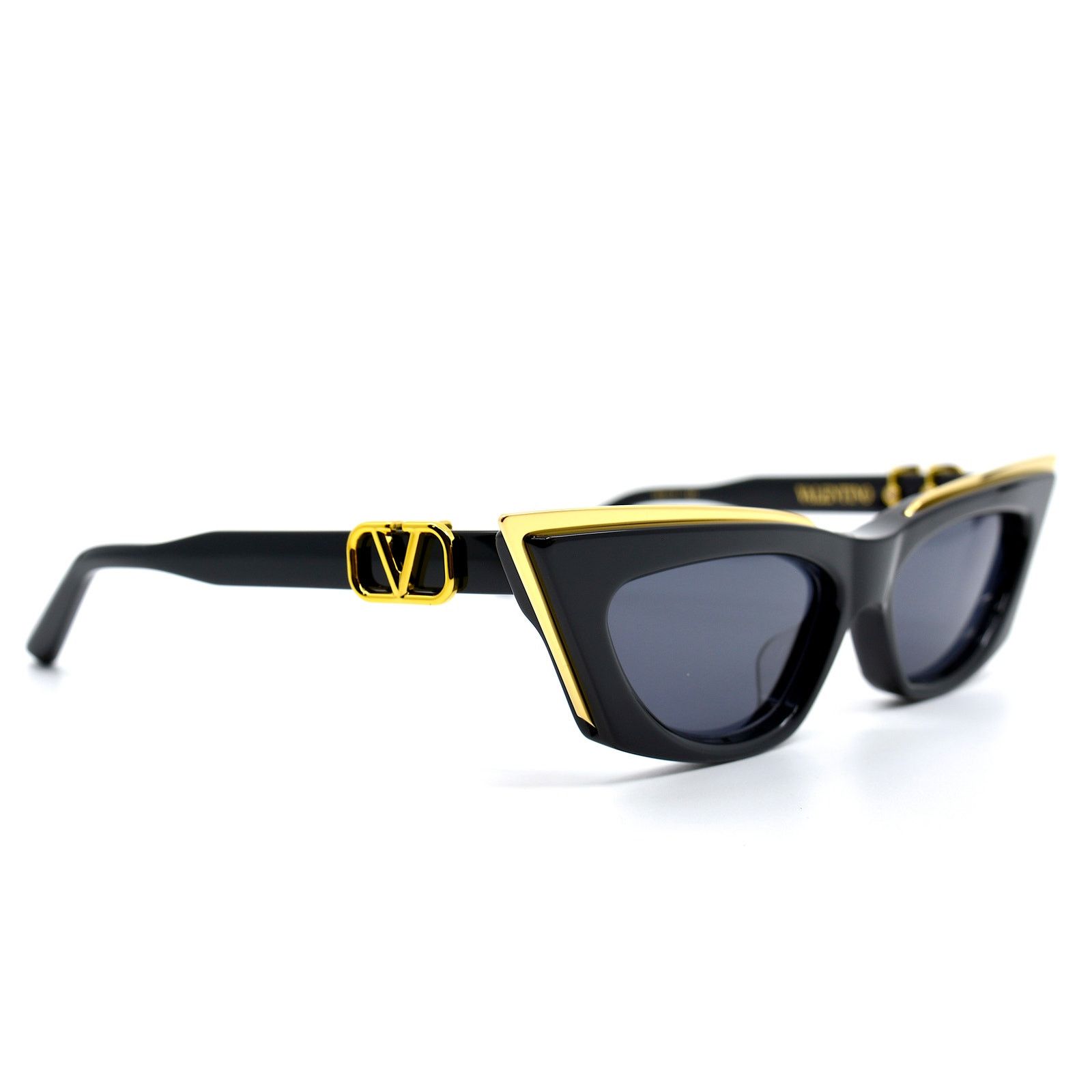 Valentino NEW Valentino V Goldcut I VLS113 Black Gold Sunglasses Size ONE SIZE - 11 Thumbnail