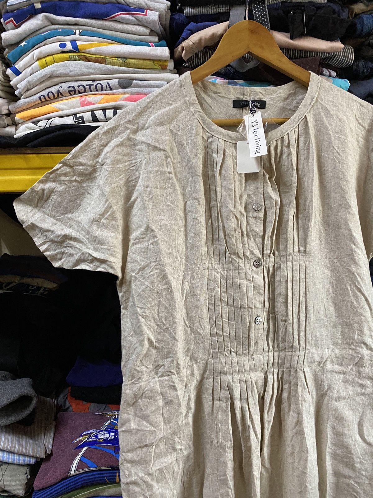 Japanese Brand Archive Y's for Living Japanese Brand Dress oldcotton design Size ONE SIZE - 4 Thumbnail