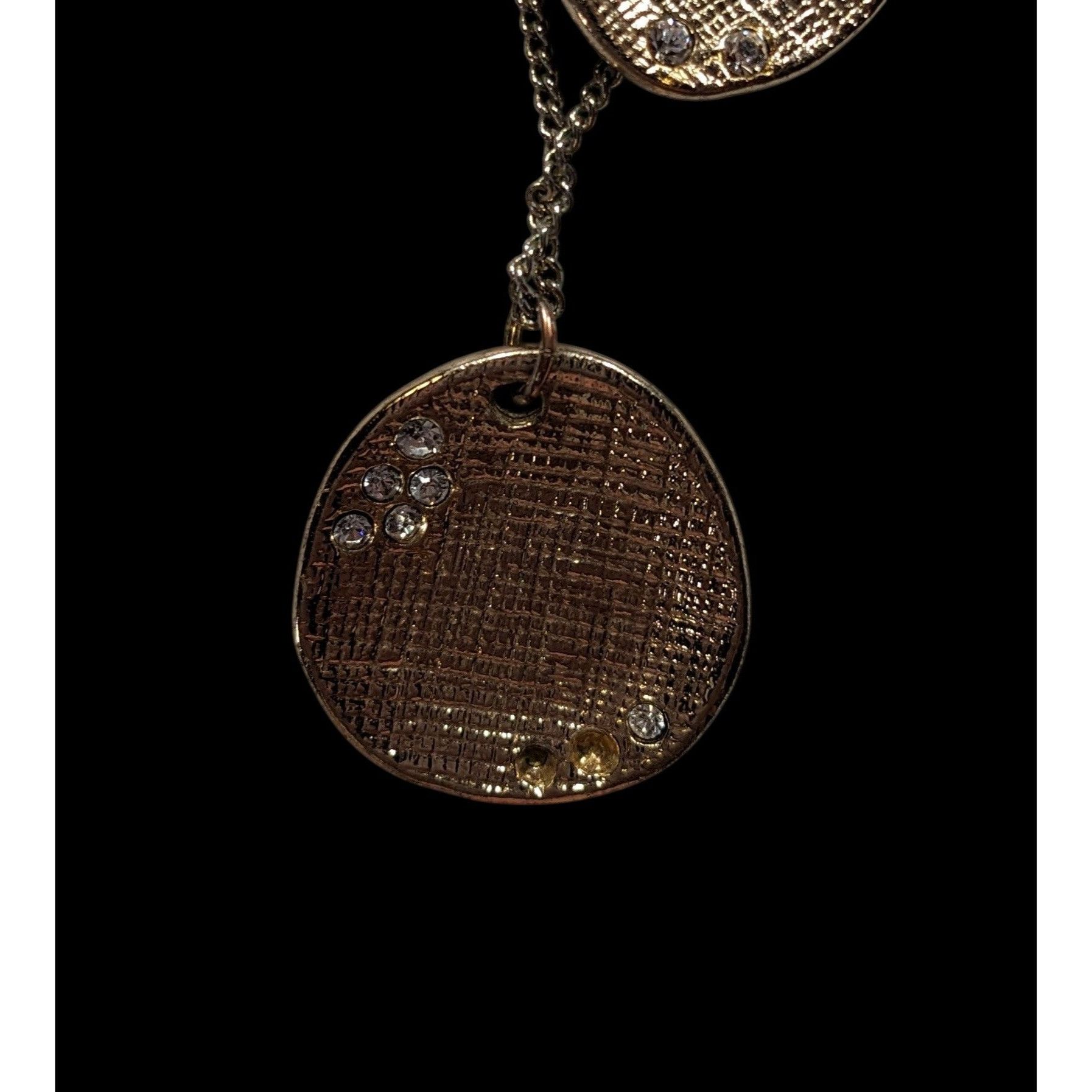 Liz Claiborne Liz Claiborne Layered Gold-Tone Necklace With Textured Circu Size ONE SIZE - 5 Thumbnail