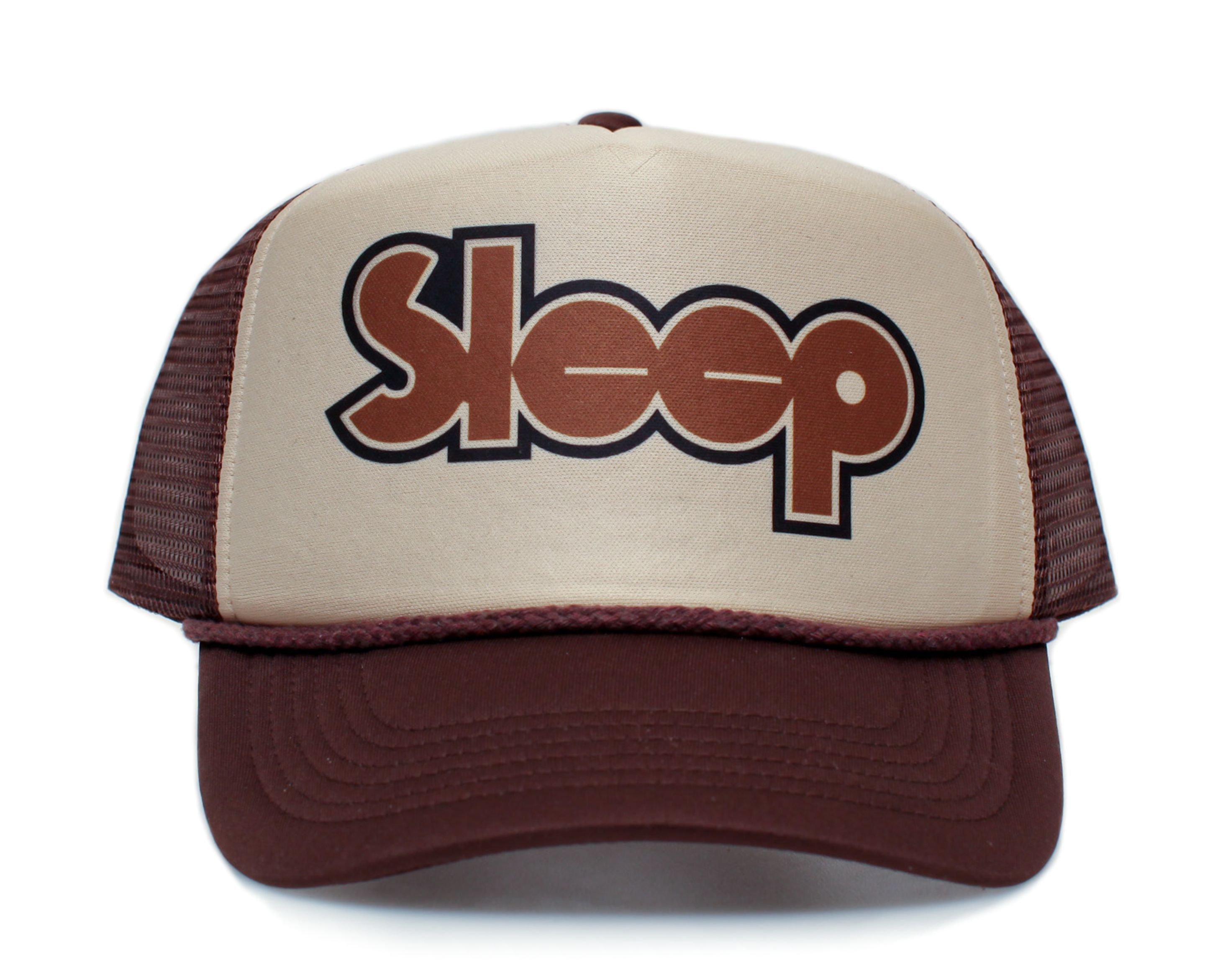 Other Sleep Rock Band Truckers Hat Stoner Adjustable Tan/Brown Size ONE SIZE - 1 Preview